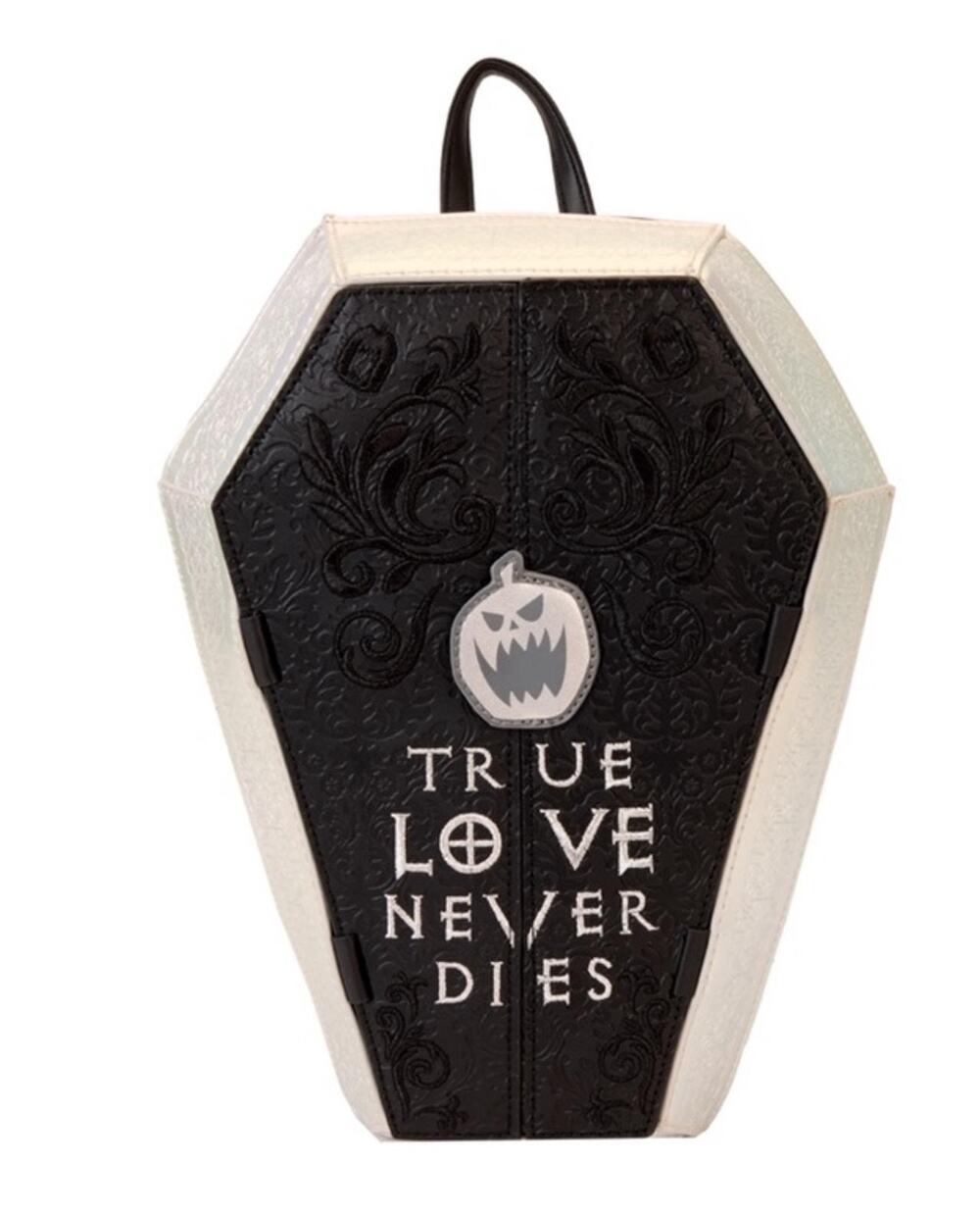 Loungely NYCC LE NBC Jack & Sally Figural Coffin Mini Backpack- NWT